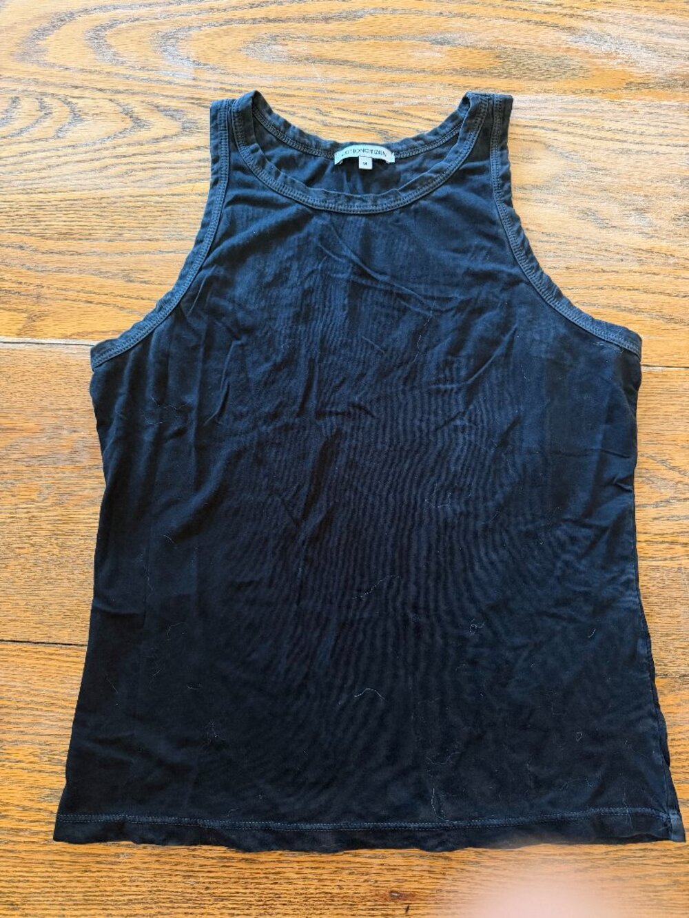 COTTON CITIZEN black tank top supima cotton/M